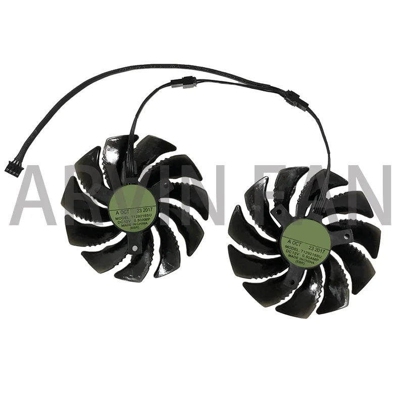 

1 комплект Т 129215 SU 87 мм (90 мм) VGA-кулер GV-RX570/580GAMING GV-RX470WF2/RX480WF2 Вентилятор охлаждения карт Замена PLD09210S12HH