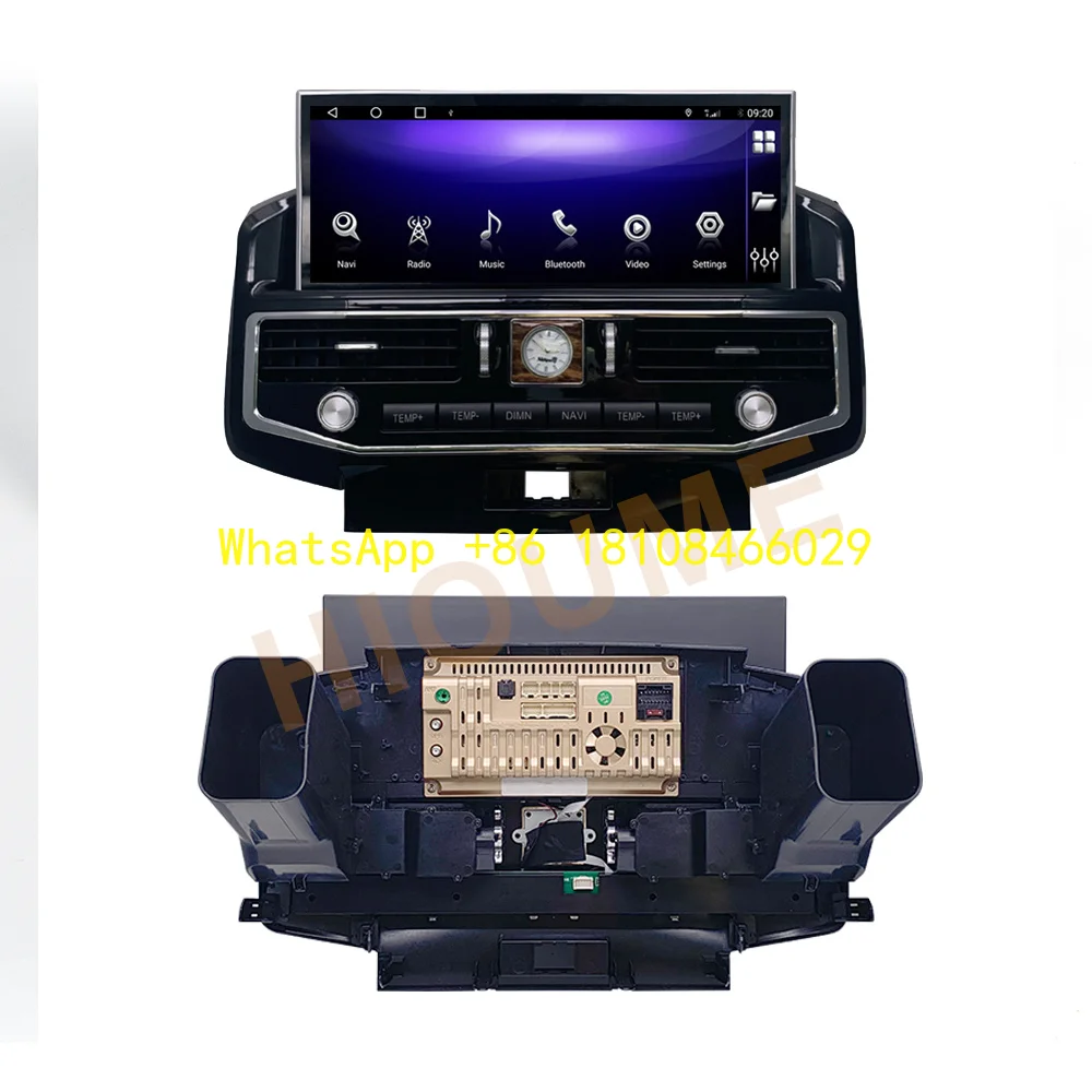 

12.5" Android 10 6+128G Car Radio Multimedia Player for TOYOTA Land Cruiser 200 LC200 2007-2021 Auto Stereo Navigation Carplay