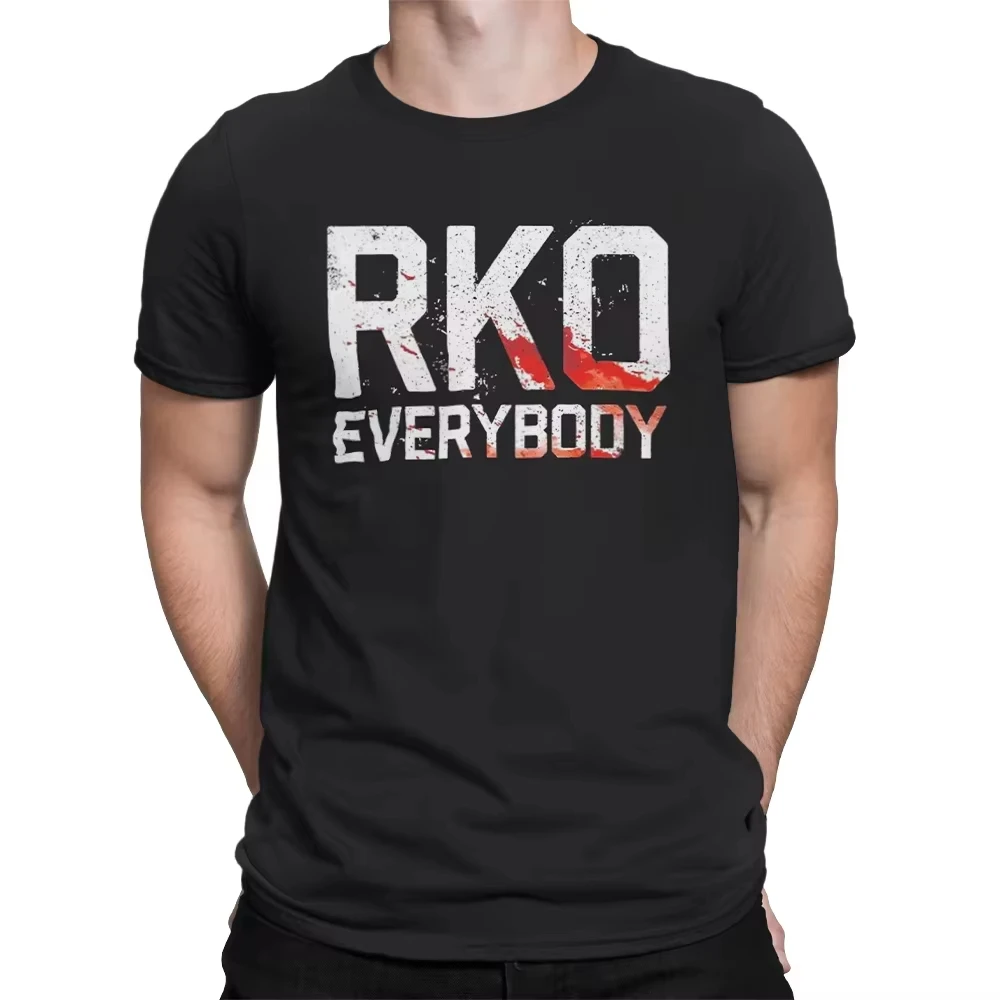 RKO Everybody Distressed T Shirt Men Women Casual Pure Cotton Short Sleeve Top Randy Orton Fans Graphic Tee Streetwear