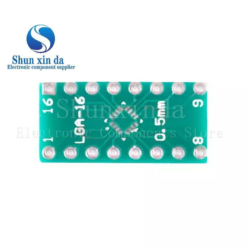 

10PCS QFN-16 LGA-16 0.5MM to DIP Transfer Board DIP Pin Board Pitch IC Adapter plate Conversion board LGA16 QFN16