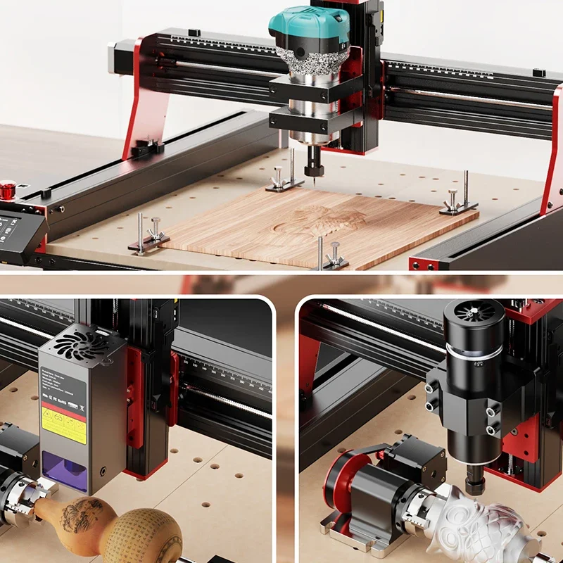 

CNC 4th Axis Rotary Axis 3-Jaw Chuck for TTC450 PRO Milling Machine Clamp Diameter 4-60mm