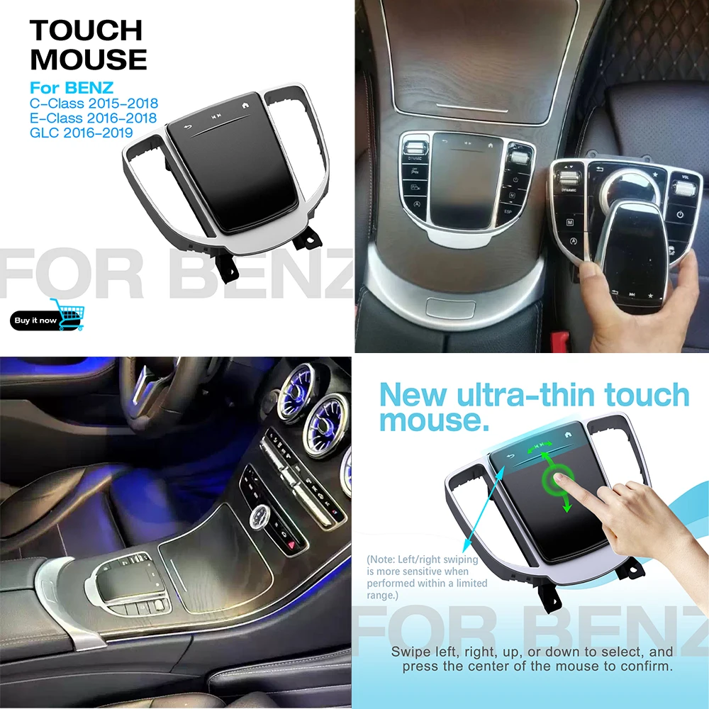 Image of Touch-Maus Auto-Zentralsteuerknopf Joystick für Benz C-Klasse W205 E-Klasse W213 W463 X253 G GLC Multimedia-Tasten Upgrade