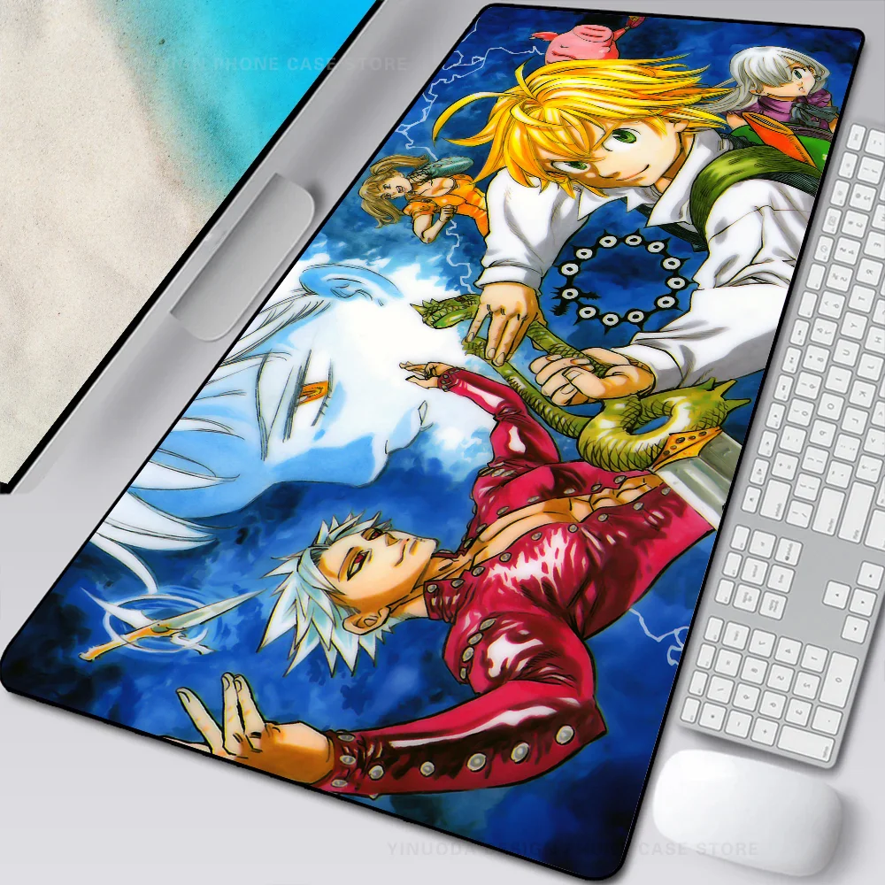 

Anime The Seven Deadly Sins Mousepad Mouse Mat Desk Mat With Pad Gaming Accessories Prime Gaming XXL Keyboard Pad