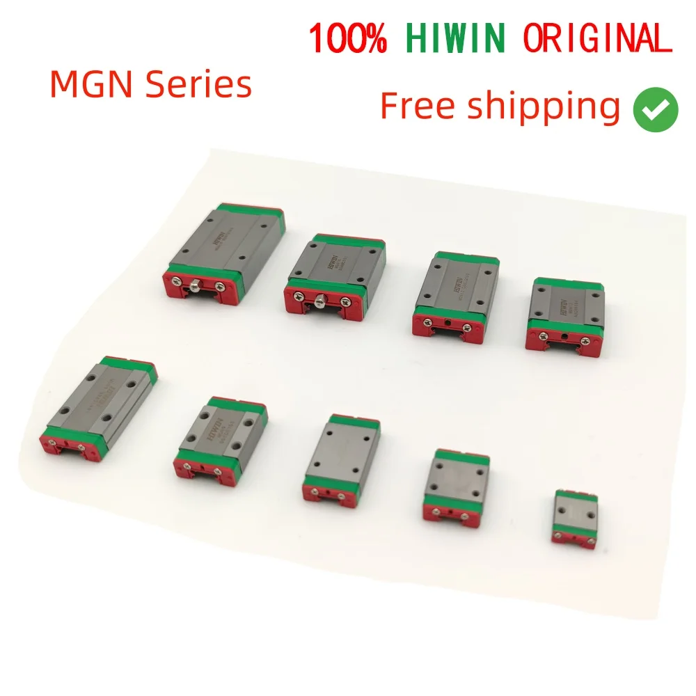 Free Shipping HIWIN Original Slide Block Miniature Linear Rail Guide MGN5C MGN7H MGN7C MGN9H MGN9C MGN12C MGN12H MGN15H MGN15C