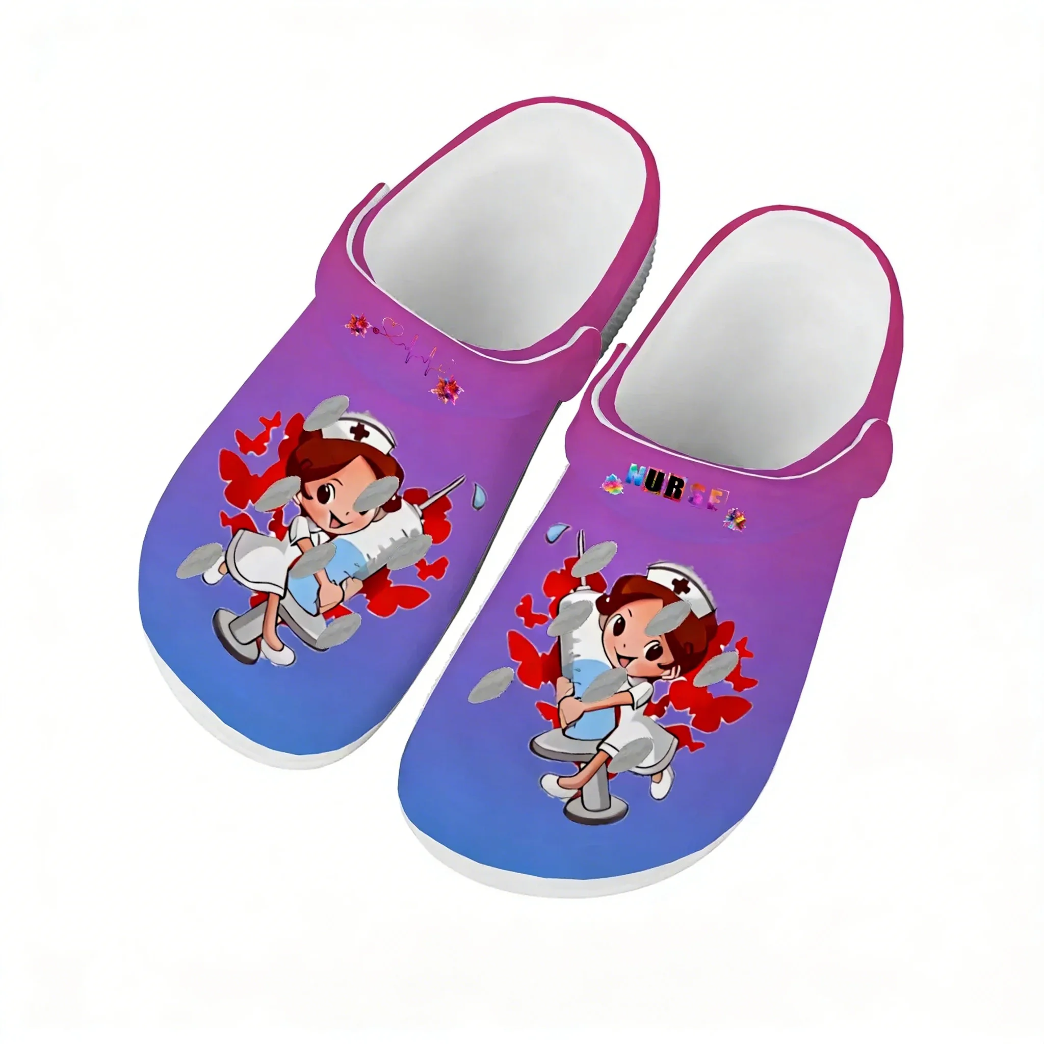 

Nurse Sandals Men Women Teenager Fashion Water Shoes Cartoon Characters Garden Breathable Comfort Beach Custom Slippers