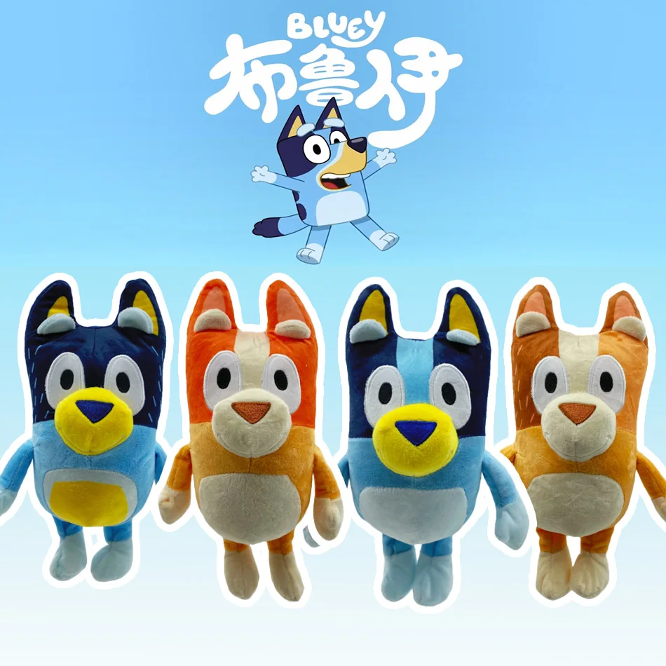 

Популярная аниме-игрушка Bluey: плюшевые собачки Бинго и его семья, мягкие мультяшные игрушки-собачки, куклы, подарки на день рождения и Рождество, семейные игрушки Blue-Y Bingo! !