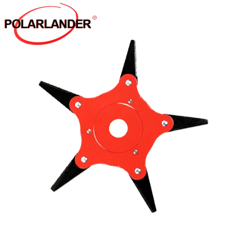 

Красное 5-лезвийное лезвие для газонокосилки из сплава, прочное, острое и износостойкое, для эффективной резки соломы