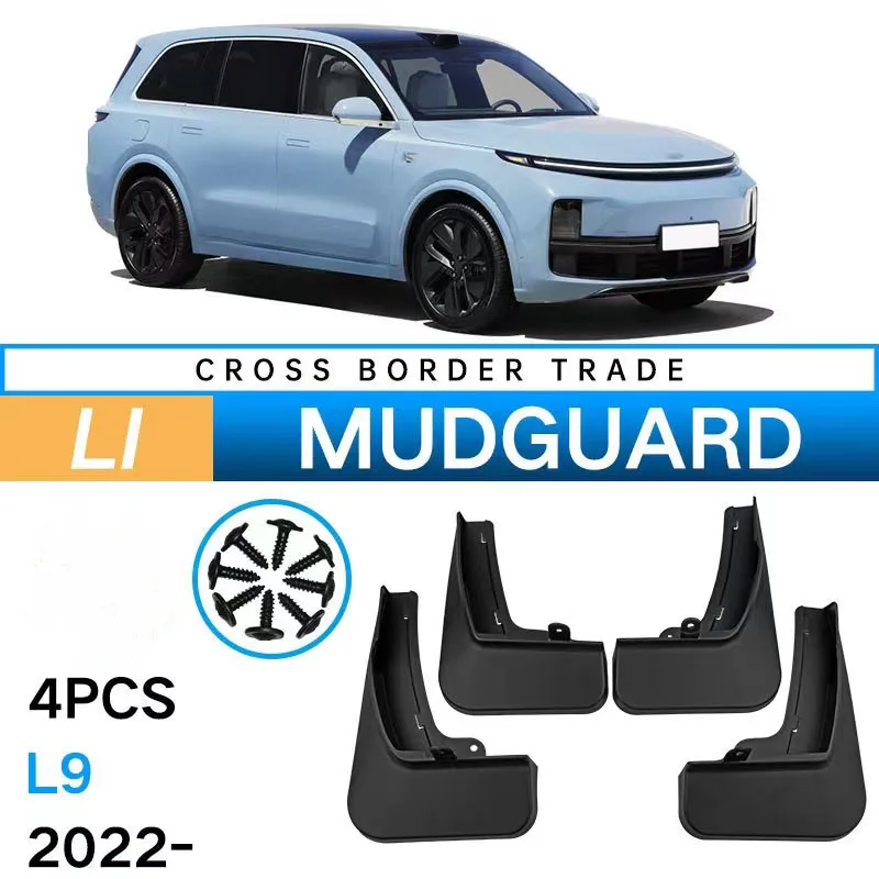 

For LiXiang L9 L8 Accessories Car Mudguards Splash Guards Front Rear Fender Mudflaps Protectors Scuff Plate 2023 2024