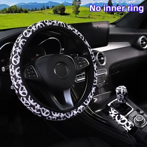 3 Stück Stoff Stoff Brust Blume Web Auto Keine Ringlenkradabdeckung Handbremsabdeckung Griff Deckung Abdeckung 12 Hauptverkaufsspinnen -Web - №3