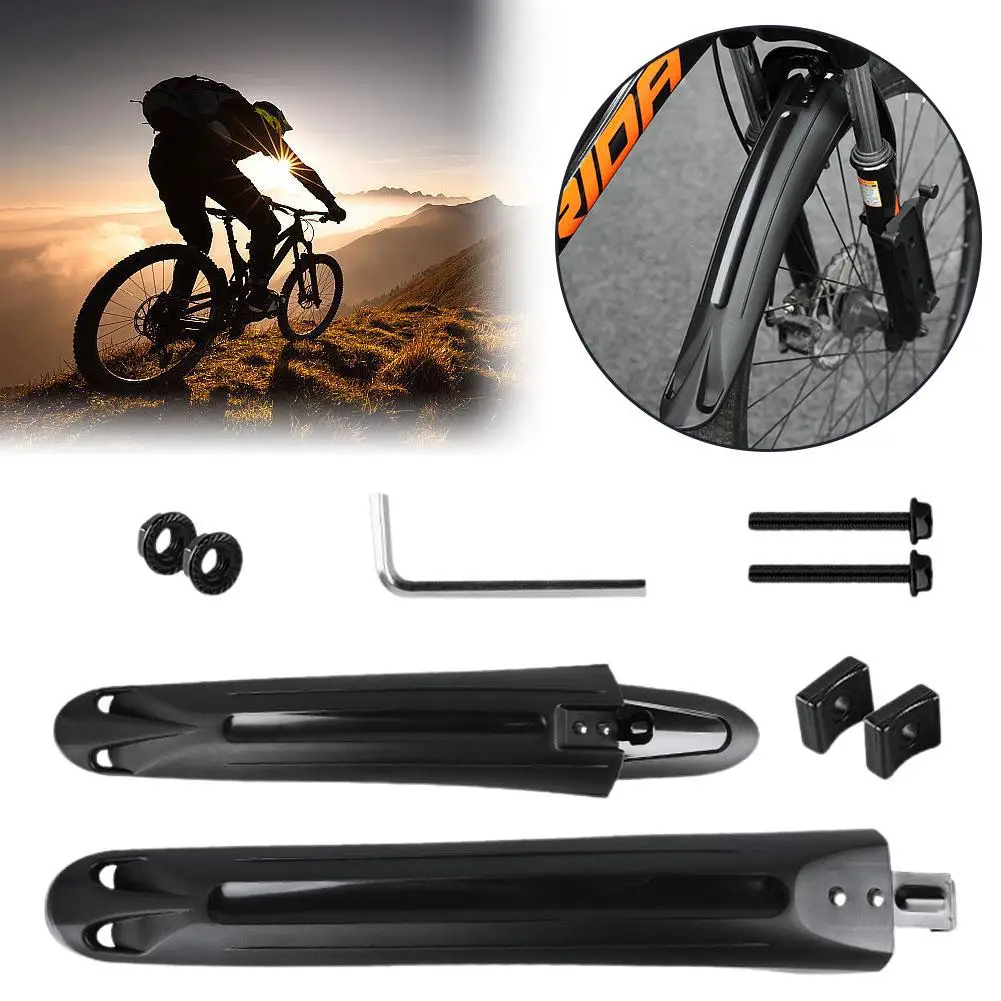 Mountain Bike 26-29 Inch 2pcs Front And Rear With Mounting Extension Widening Pp Protector Tools Waterproof Mtb C5w2