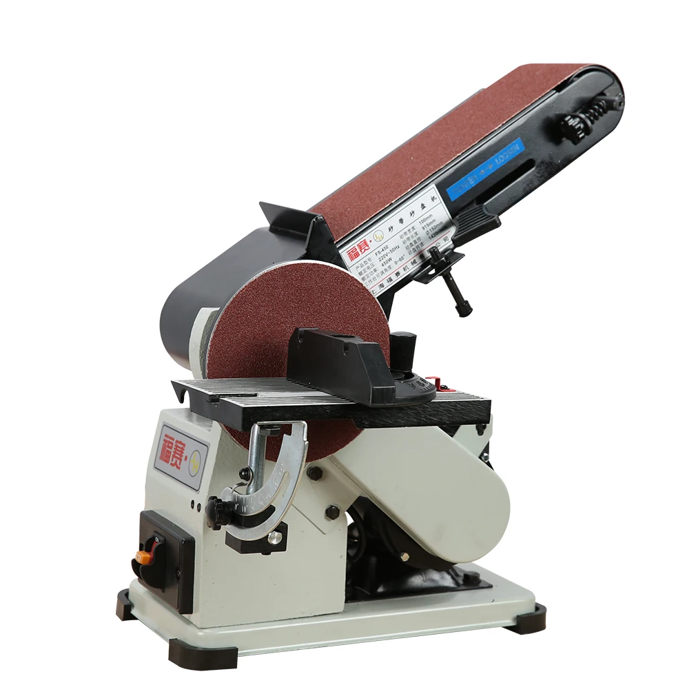TLF 450W elektrische houtbewerkingsmachine 4\"X 6\" riemschijfschuurmachine 6\" riembreedte 9\" schijf industriële kwaliteit voor hotels nieuwe conditio