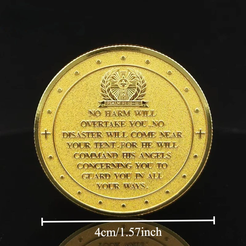 Saint Michael Angel Souvenir Coin Wings Knight Warrior Collection Coin Challenge Coin Commemorative
