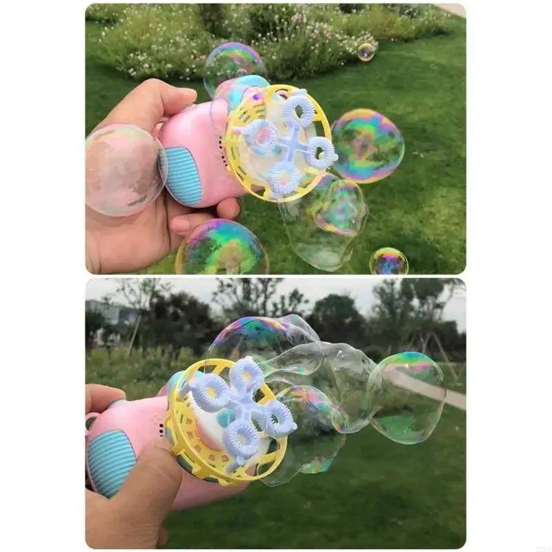 Automatyczna dmuchana bańka-zabawka z aparatem ze światłem LED i muzyką dla dzieci zabawka do zabawy na świeżym powietrzu różne