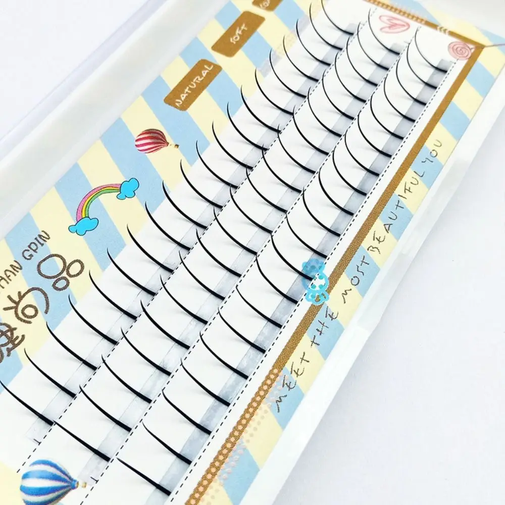 Dolce 5mm Ciglia inferiori segmentate Fai da te Impermeabile Ciglia inferiori corte Trucco di lunga durata Sotto i grappoli degli occhi Strumenti per il trucco degli occhi