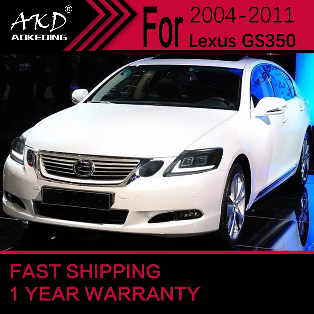 Car Lights for Lexus GS LED Headlight 2004-2012 GS300 GS350 Head Lamp Drl Projector Lens Automotive Accessories