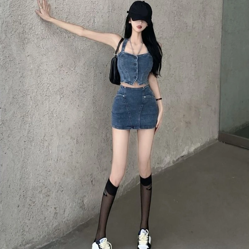 

Sexy 2 Pieces Skirt Sets for Women Full Clothing Luxury Co Ord Y2k Clothes Summer 2025 Vacation Designer Fashion Woman Outfit