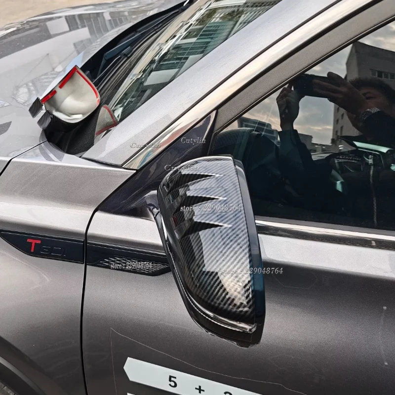 For CHERY TIGGO 8 Pro Max 2025 2026 ABS Piano Black Door Mirror Overlay Styling Rearview Mirror Cover Trim Car Accessories