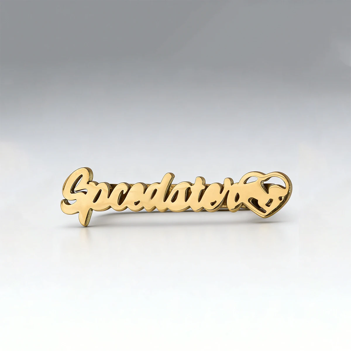 Gold Stainless Steel Custom Letter Watch Strap Ring Speedster Heart Design Personalized Nameplate Smart Watch Accessory