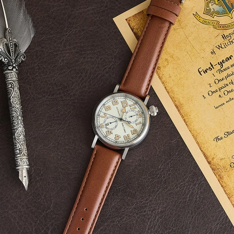 Baltany 2025 Neue Herren-Automatik-Mechanische Uhr Miyota 9122 Polit 1935 Avigating Homage 41 mm Kalender Vintage Herrenuhr