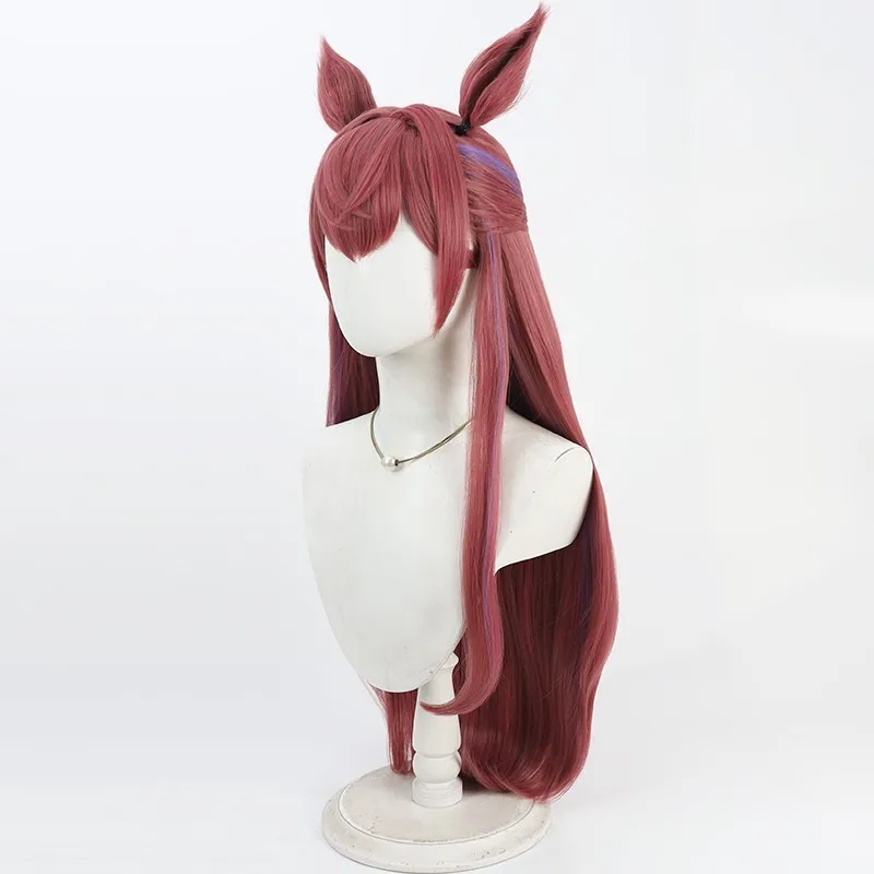 باروكة كوسبلاي أرنايتس لا بلوما مع غطاء فروة الرأس وآذان حيوانات وتسلط الضوء على متعددة الألوان