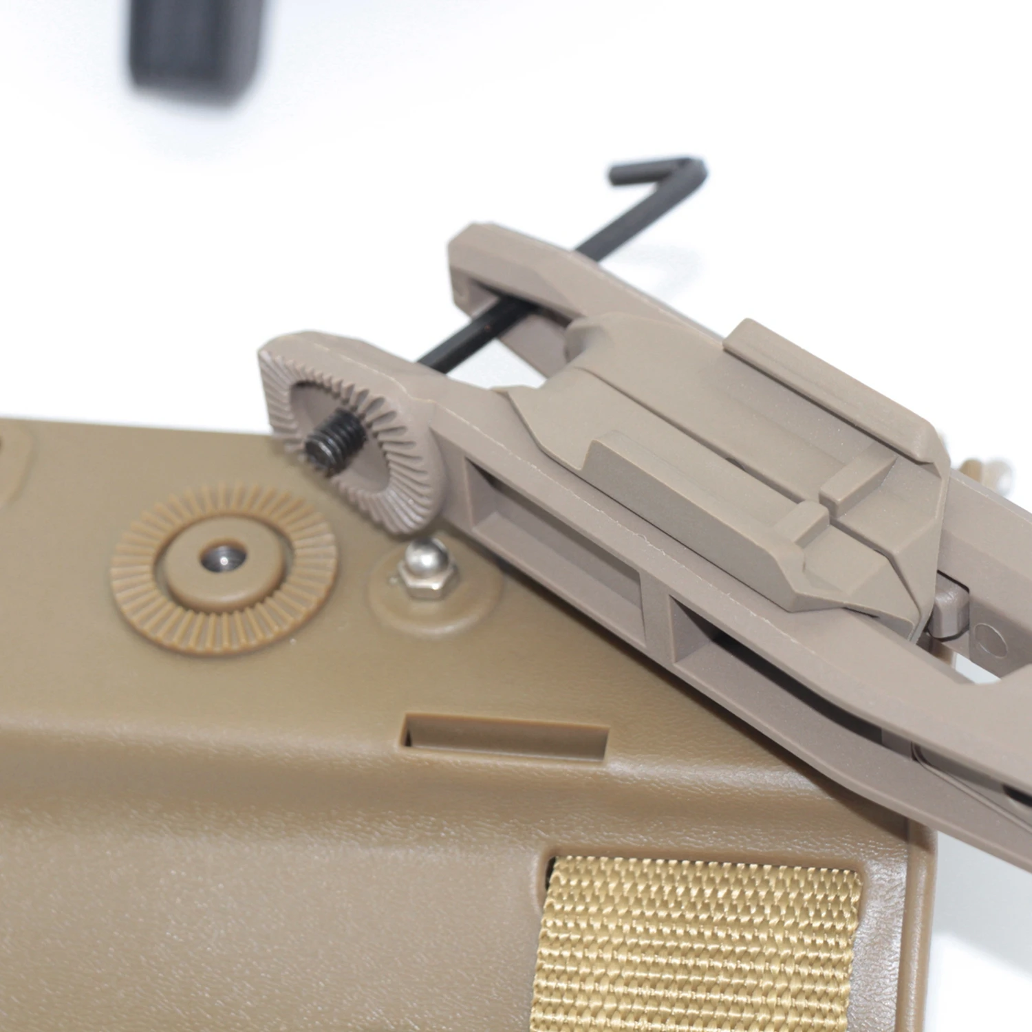 LEF Funda táctica para pistola con riel Picatinny cintura y muslo - imagen 2