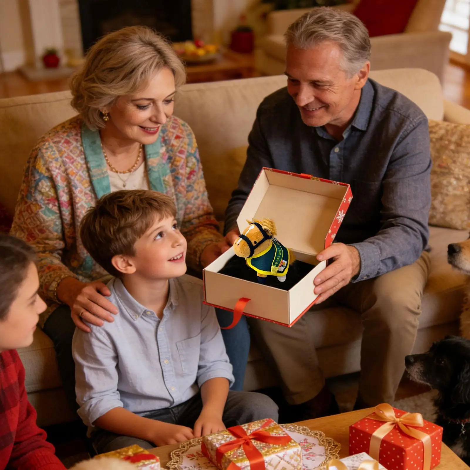 Caballo de Peluche Articulado Tokai Emperor, Juguete de Peluche Japonés de Carreras, Adorno de Peluche con Articulaciones Posicionables