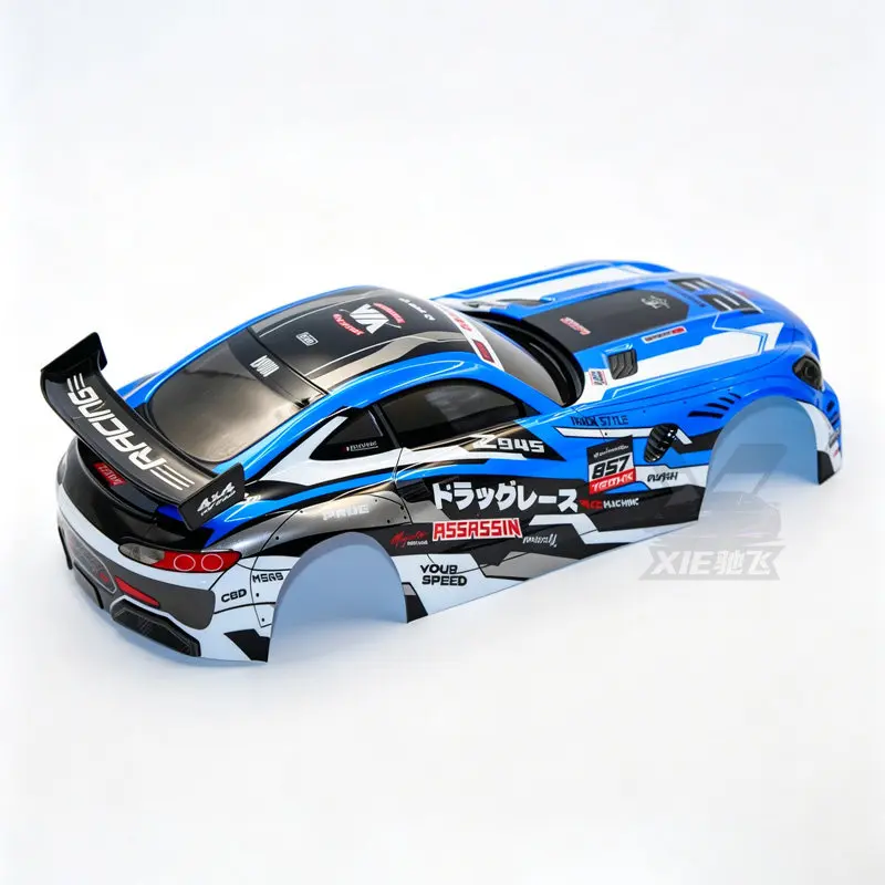 1/10 RC PVC Car Body Shell Upgrade Parts For Tamiya TT02/PTG/MJX 10303/Mercedes Frame and Rear Wing RC Replacement Accessories view 3