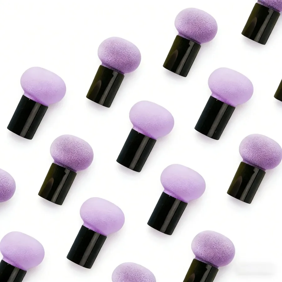 مجموعة من 4 قطع إسفنج مكياج على شكل رأس فطر |   وسائد تجميل للاستخدام الجاف والرطب |   أداة مزج بودرة الأساس