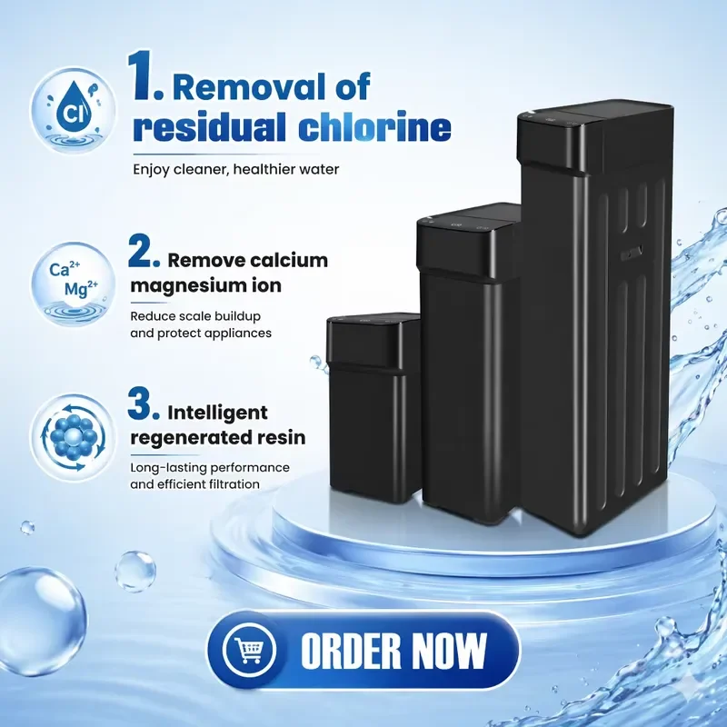 Whole House Water Softener Filter System Remove Chlorine Calcium Magnesium Ion 110V 220V Home Shower Tap Purifier Cleaner
