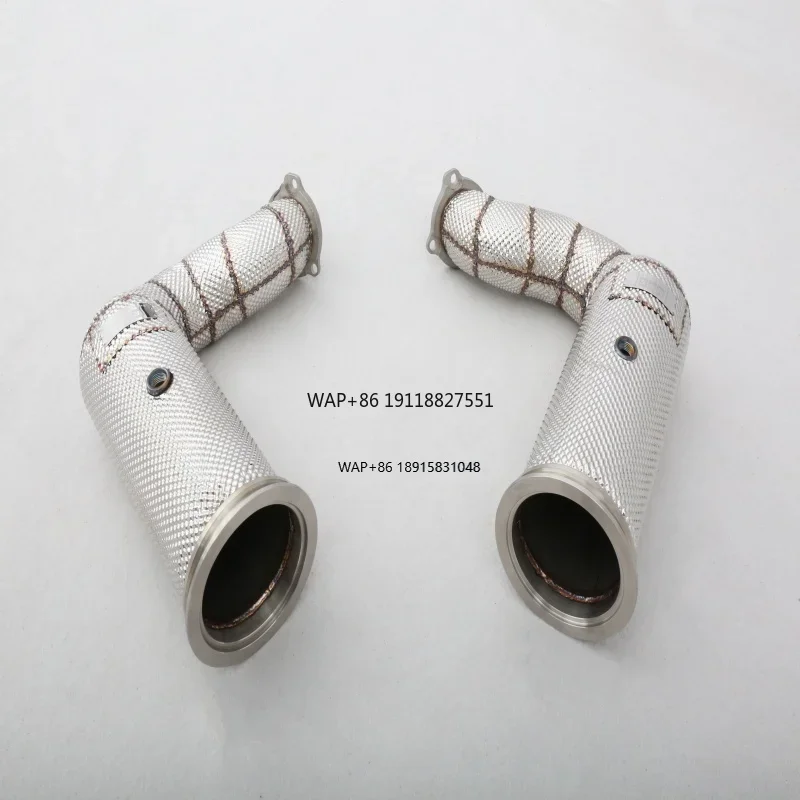 Premium Quality Custom 304 Stainless Steel/Titanium Valved Downpipe Exhaust System for 2.9T Premium Exhaust
