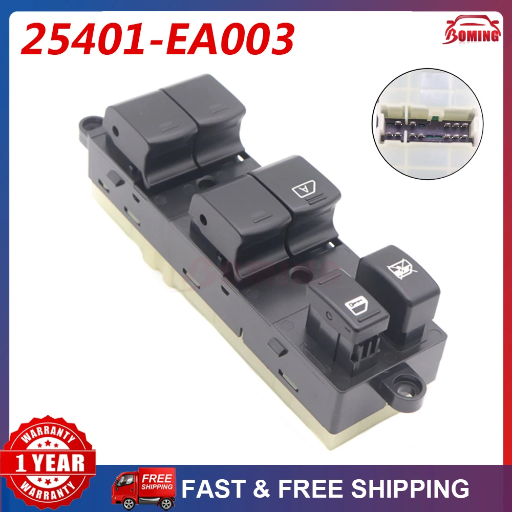 New Car Power Window Master Control Switch 25401-EA003 For Nissan Xterra Frontier 2005-2012 25401EA003 25401-ET000 25401ET000