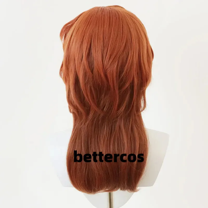 

High Quality Anime Chuya Nakahara Chuuya Cosplay Wig Orange Gradient Cos Wigs Heat Resistant Hair Party Wigs + Wig Cap CVGHF2025