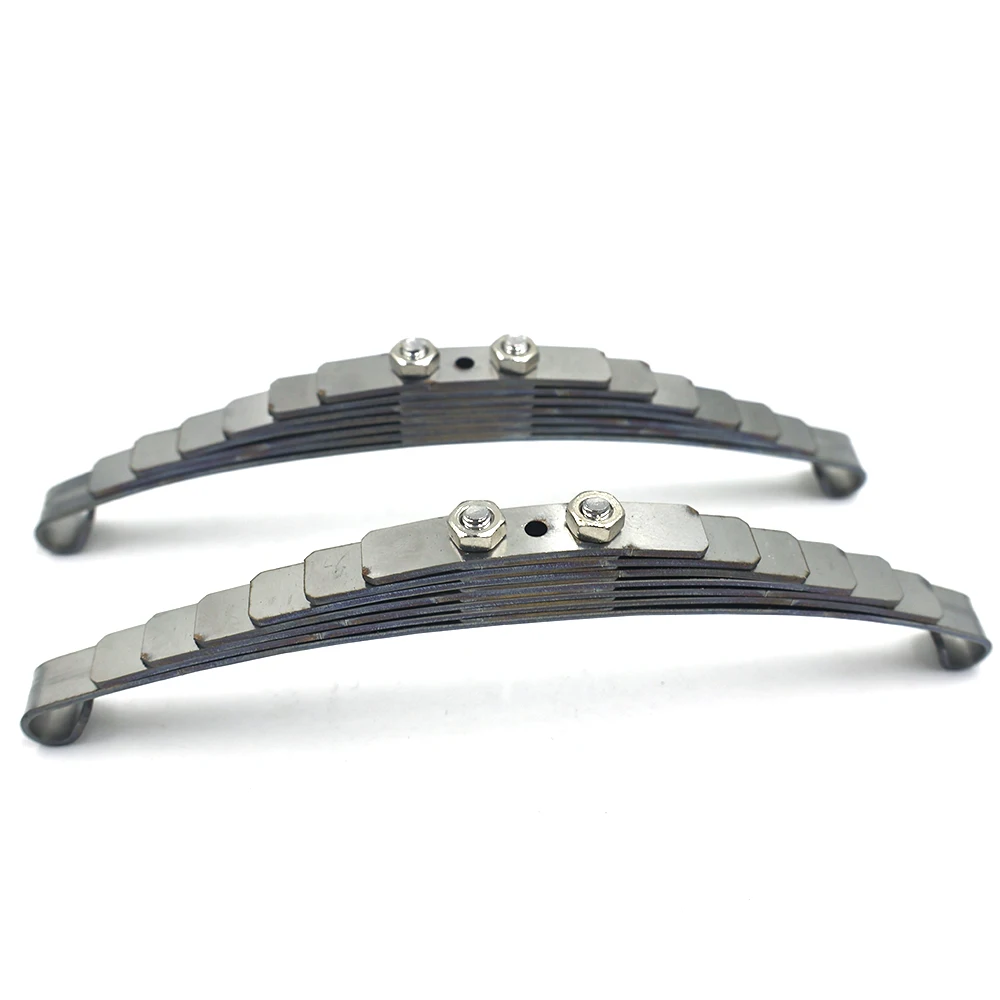 

2pcs Model Metal Suspended Steel Plate 7-layer Thickened Lug Steel Plate for 1/14 Tamiya RC Truck Trailer Tipper Upgrade Parts