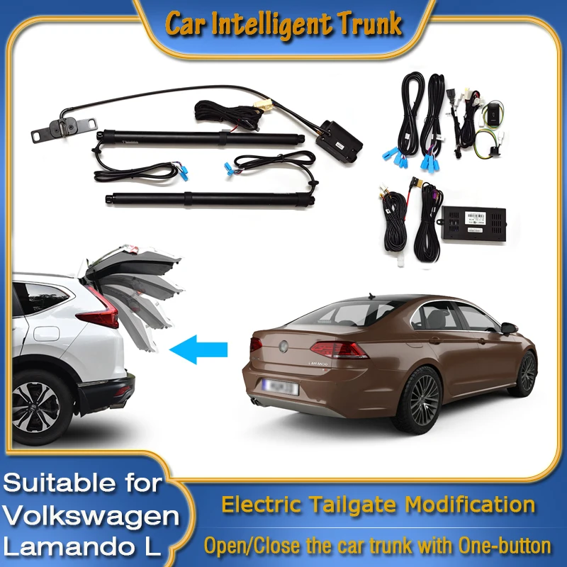 For Volkswagen VW Lamando L 2022~2024 Car Power Trunk Opening Smart Electric Suction Tailgate Intelligent Tail Gate Lift Strut