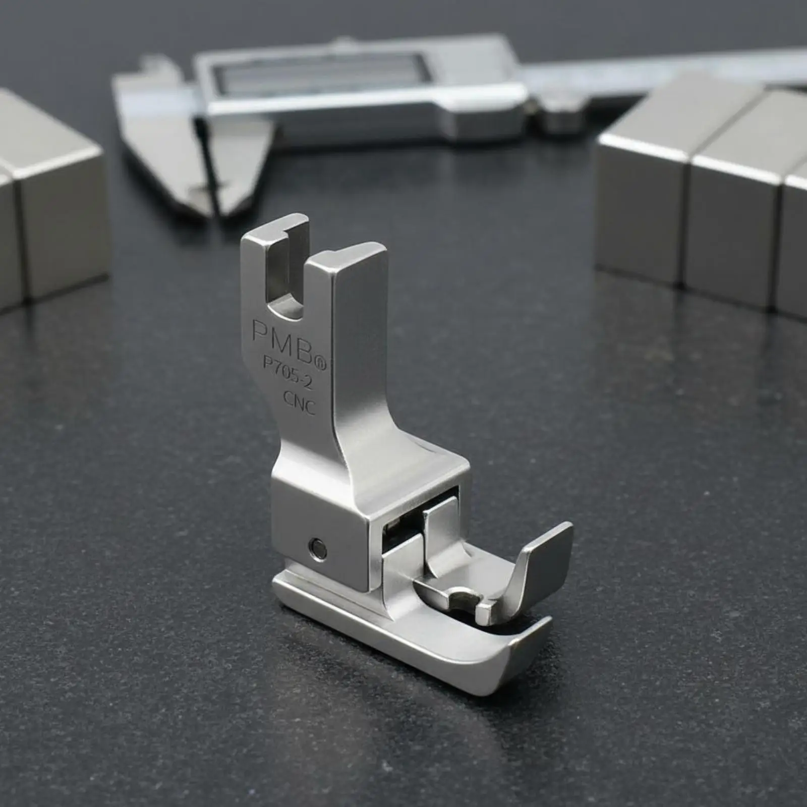 CNC Precision All Steel Presser Foot for Sewing Machine Binding Rolled Hem Topstitching Guide