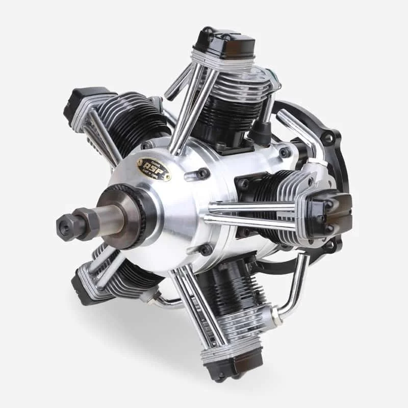 ASP FS400AR 400 Level 12.8CC X5 Five-Cylinder 4-Stroke Fixed-Wing Model Aircraft Methanol Engine for Prepellar 18*8