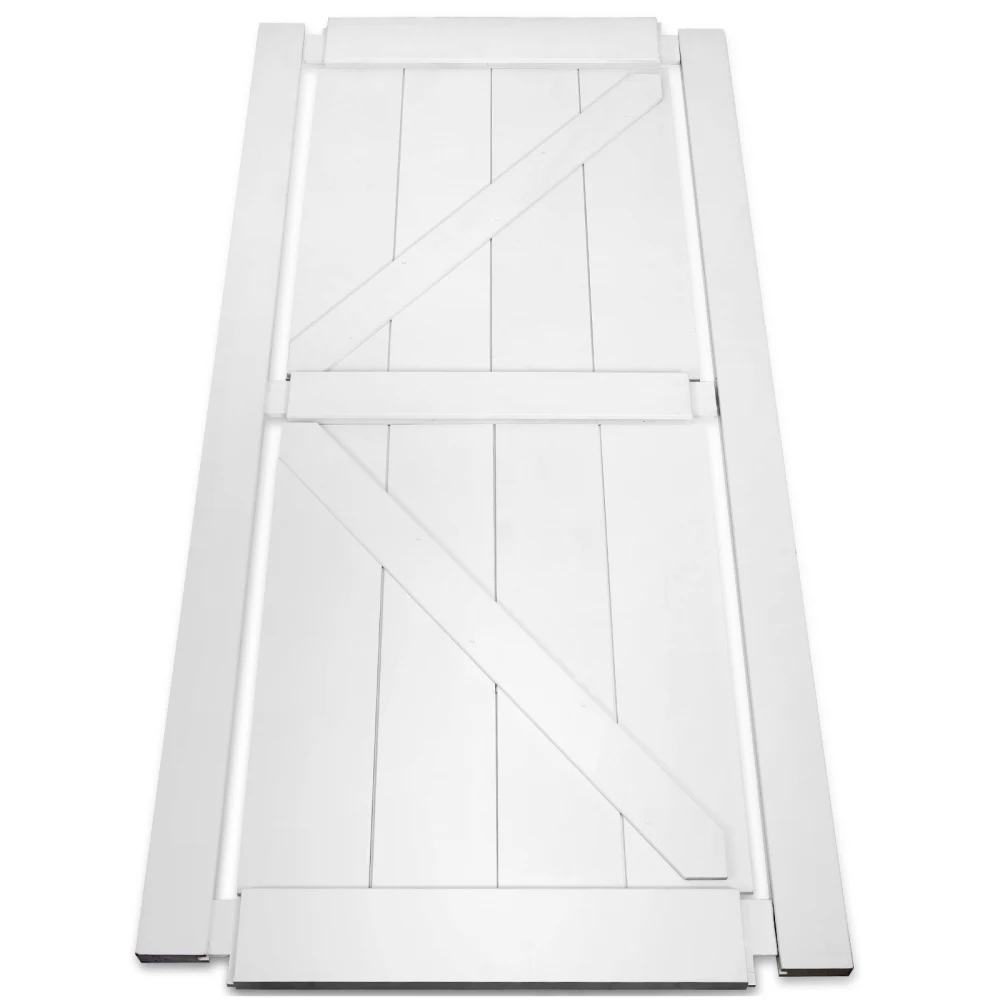 24 "x 84" laje de porta preparada real diy painel porta moderna interior porta do celeiro à prova de umidade p pronto para montar porta de celeiro adequada