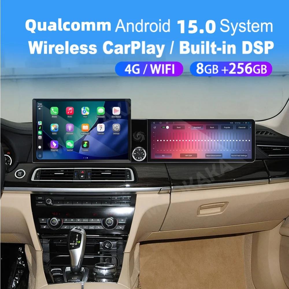 25.4“ Android For BMW 7 Series 2009~2015 CIC NBT Car Multimedia Automotive Carplay Auto GPS Navi Car Radio Stereo Head Unit