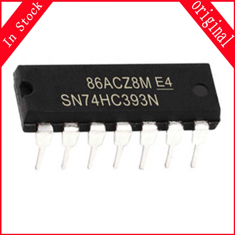 10PCS/lot SN74HC393N SN74HC393 DIP14 74HC393N 74HC393 HD74HC393AP 74HC393AP DIP-14  and original IC In Stock