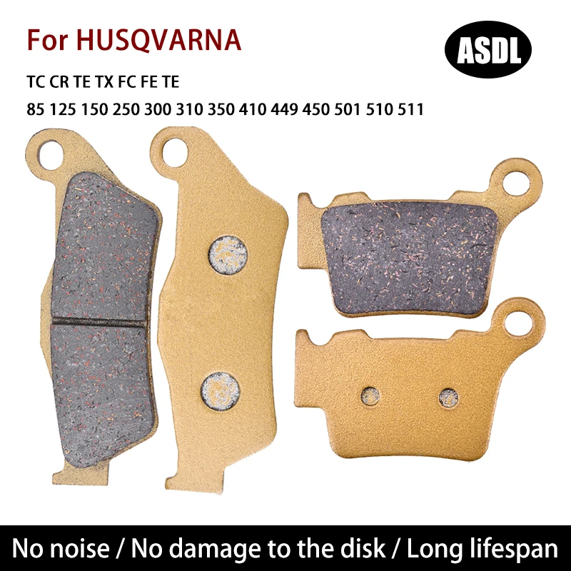 For HUSQVARNA TC CR TE TX FC FE TE 85 125 150 250 300 310 350 410 449 450 501 510 511 WR 125 R Motorcycle Front Rear Brake Pads