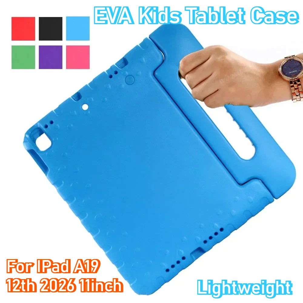 

Новый противоударный чехол-подставка EVA для планшетов iPad A19 12-го, 11-го, A16 10-го поколений, 10.9-дюймовых Pro 11, 1-го и 2-го поколений Fold, 2026 года