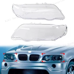 For BMW X5 E53 1998 1999 2000 2001 2002 2003 Headlight Shell Cover Headlamp Glass Lampshade Headlight Lens