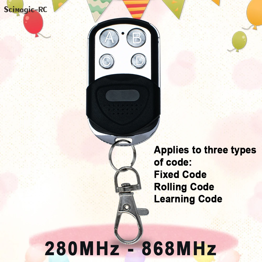 433MHz Remote Control Duplicator Copy Clone Garage Door Opener Gate Keyfob Transmitter 433.92 MHz Fixed Code