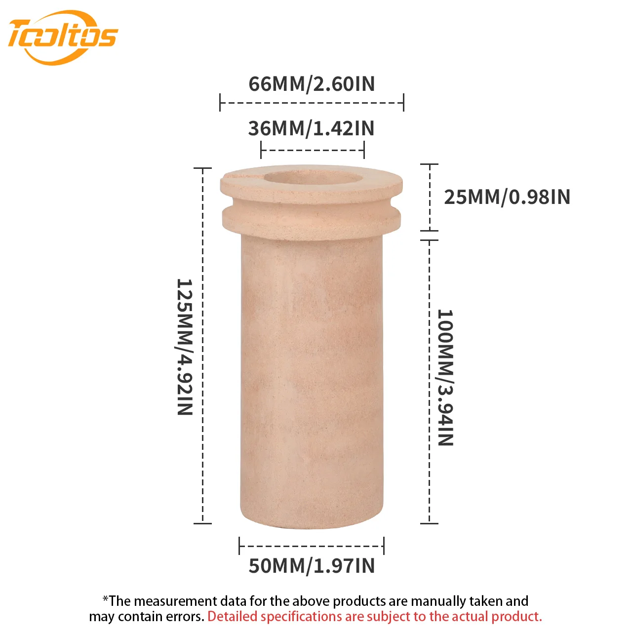 TOOLTOS Ceramic Crucible for Jewelry Casting Ideal Melting Dish for Gold Silver Precious Metals Refining DIY Jewelry Making Tool