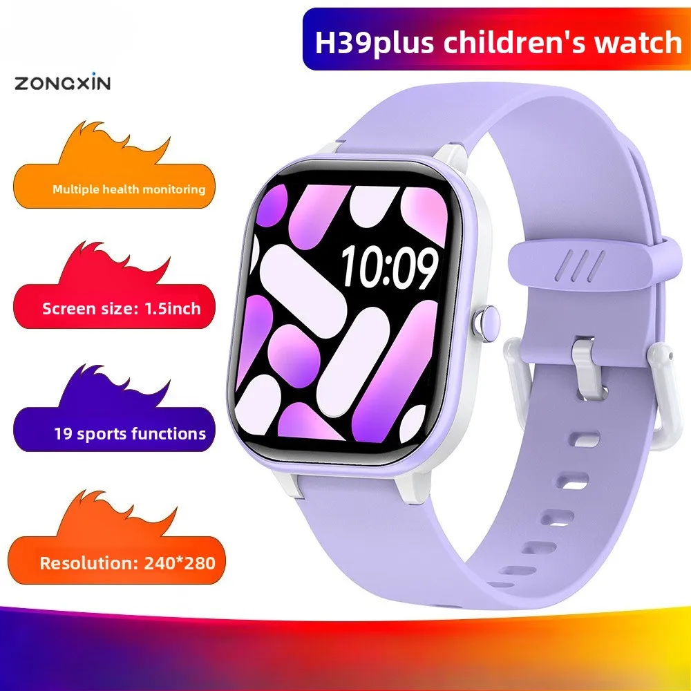 Genuine Zongxin H39 Plus Children's Smart Watches, Heart Rate Pedometer Outdoor Multi-sport Function Sleep Monitoring