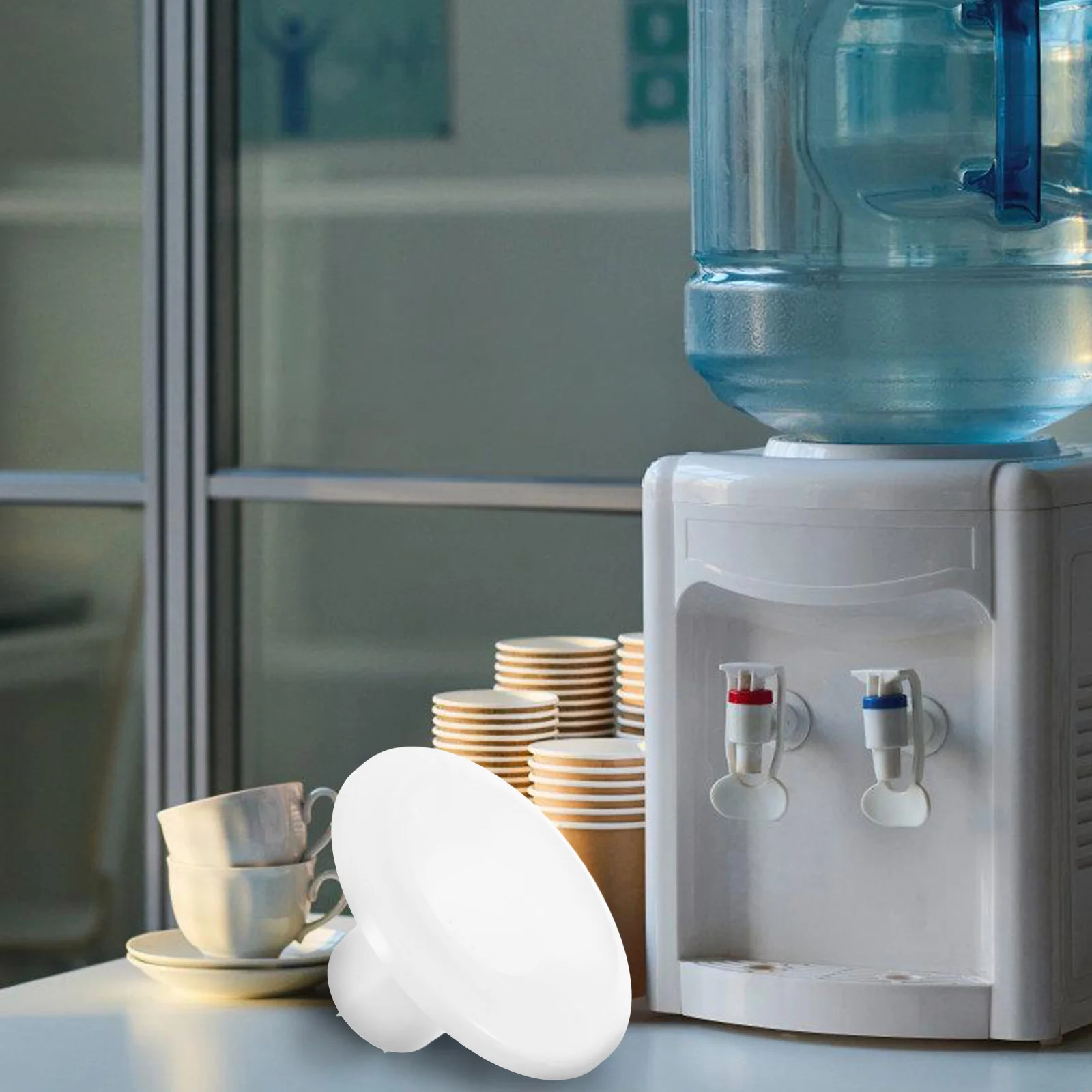 

1pc Water Bucket Cover For Water Dispenser Durable Pp Material Easy Install Replacement Parts Compatible With Most Coolers