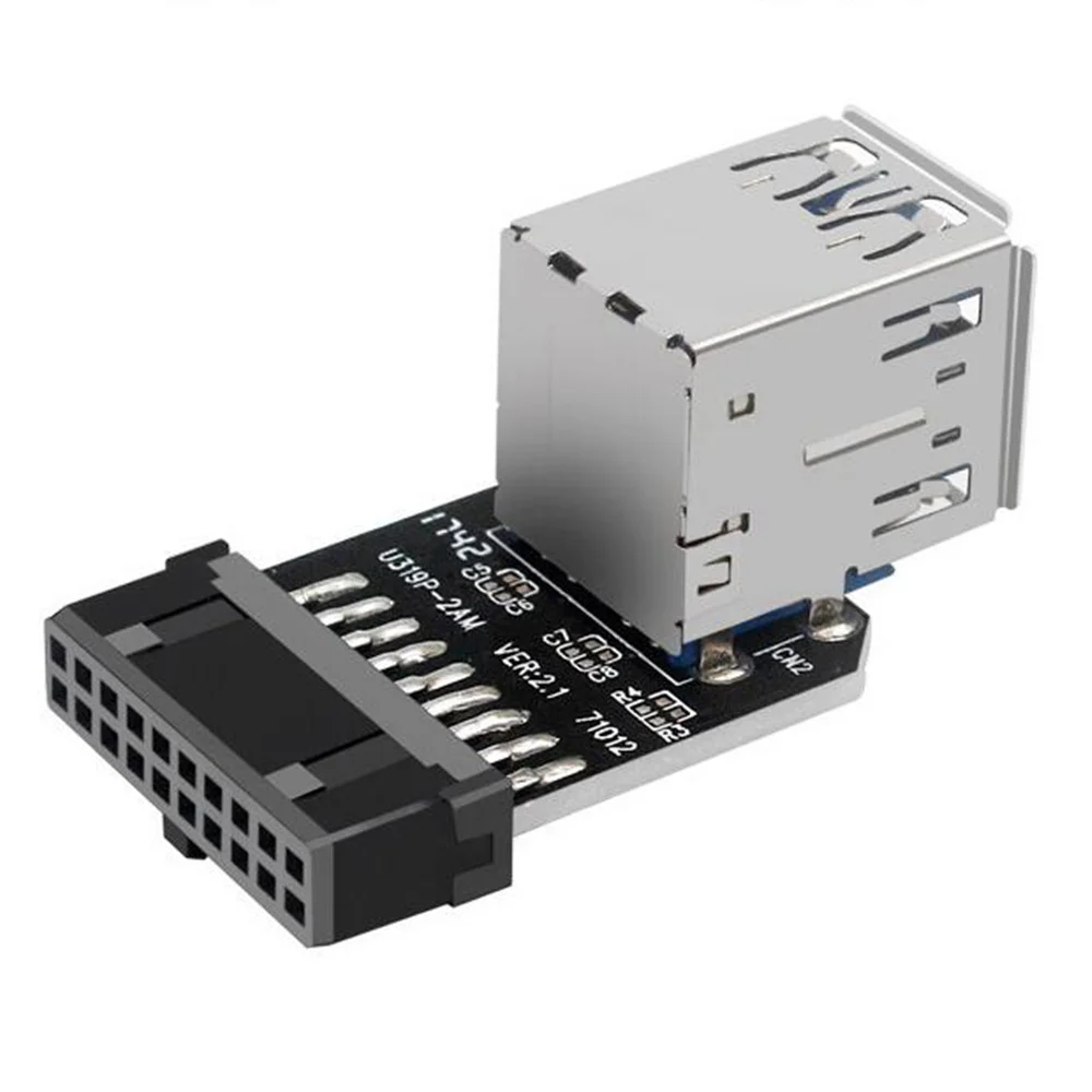 20-poliger bis zwei USB 3.0-Adapteranschluss Desktop-Motherboard 19-poliger/20p-Header an 2 Ports USB eine Buchse, ph21