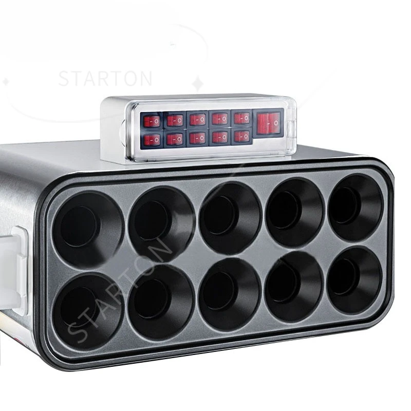 Rising Commercial Fried Egg Sausage Maker Hot Dogs Baking Machine Breakfast Eggs Roll Omelette Master Roller Boiler EU