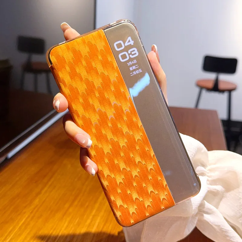 

Блестящий узор павлина для Huawei Mate 70 RS, кожаный флип-чехол, защитный чехол