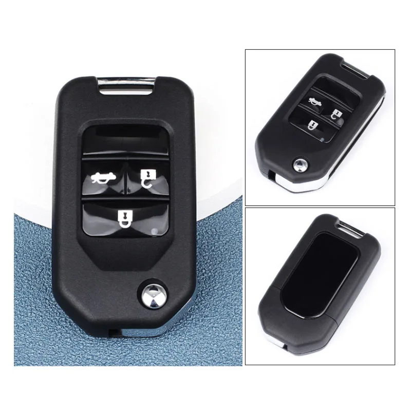 Modified Flip Remote Key Shell Case  For Hond FIT Odyssey CRV City Accord Civic FOB COVER